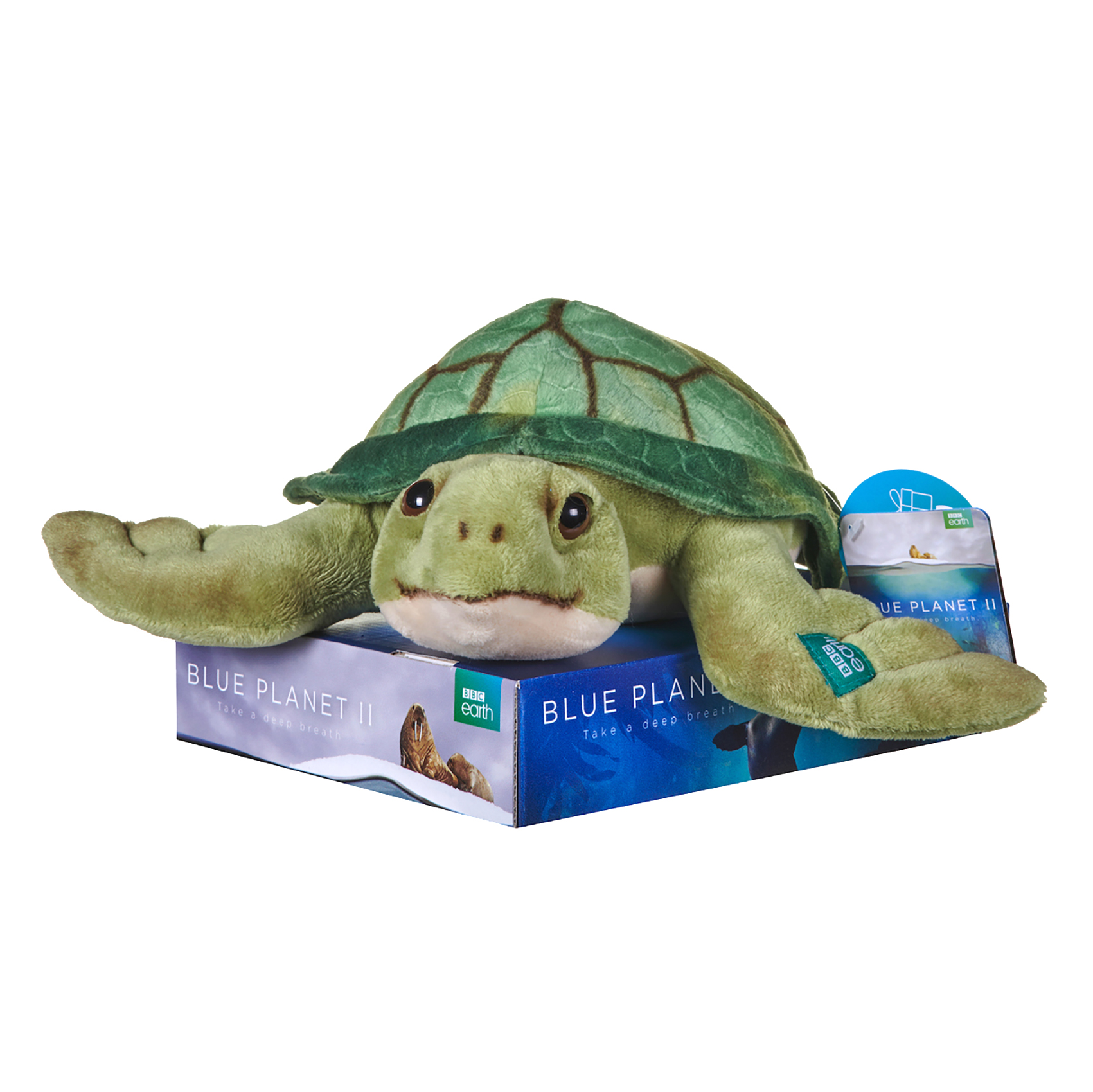 BBC Blue Planet II 25 cm Sea Turtle Soft Toy - Posh Paws - Image 2